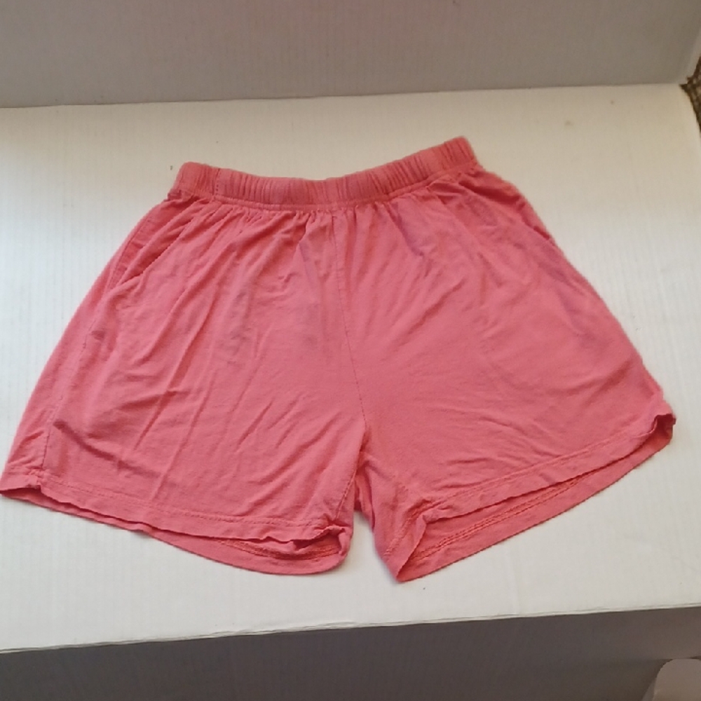 $4 Add-on Coral Pink Coloured Pajama Shorts - Size XS